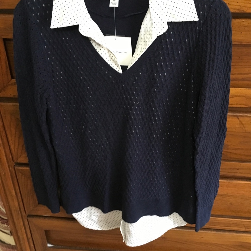 NEW women’s blouse size PS. Navy blue